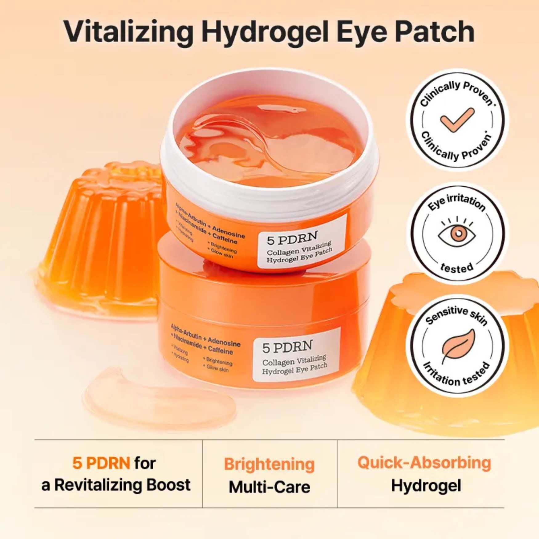 5 PDRN Collagen Vitalizing Hydrogel Eye Patch-COSRX-HBYTALA