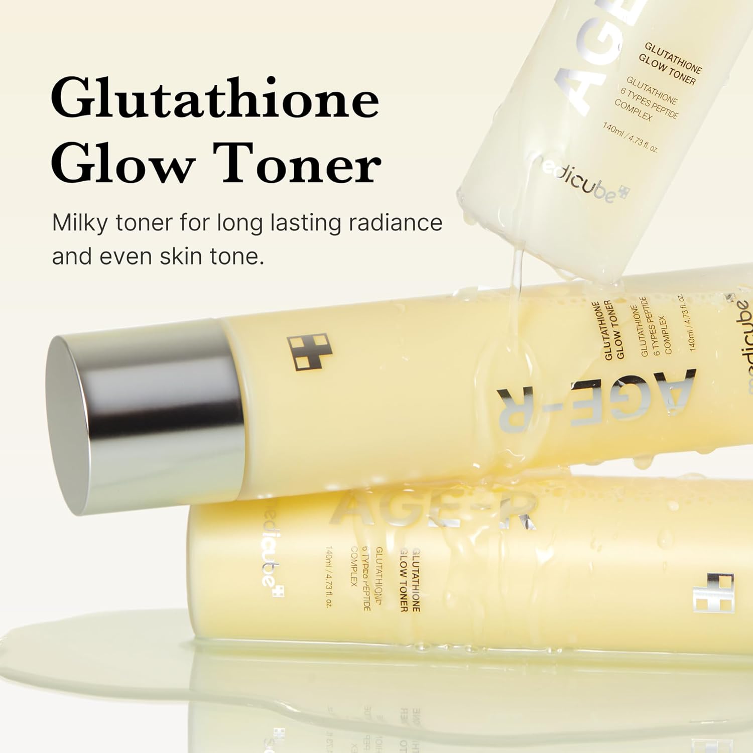 AGE-R Glutathione Glow Milk Toner-MEDICUBE-HBYTALA