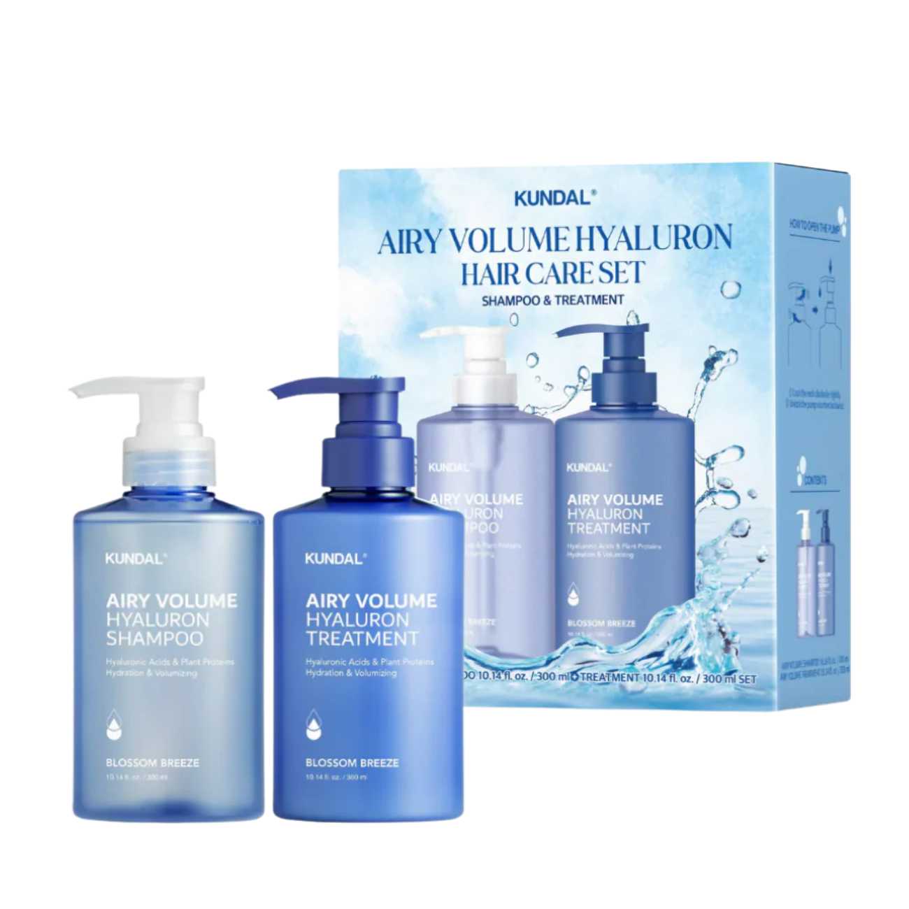 Airy Volume Hyaluron Hair Care Set-KUNDAL-HBYTALA