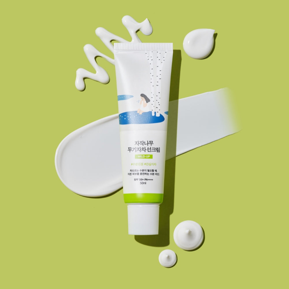 Birch Mild-Up Sunscreen UVLock SPF 50+ Broad Spectrum-ROUND LAB-HBYTALA
