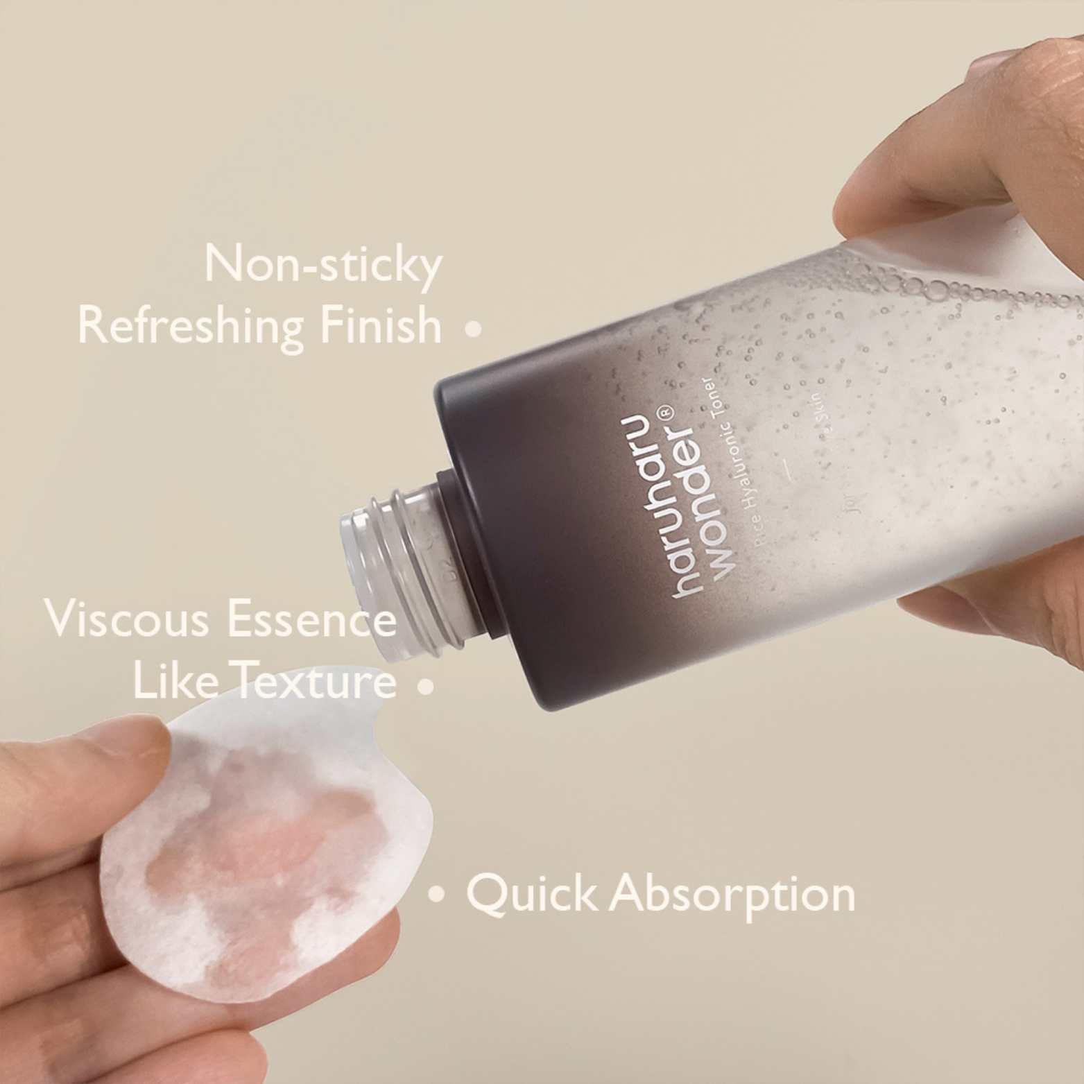 Black Rice Hyaluronic Toner for Sensitive Skin - Free of Alcohol Fragrance-HARUHARU WONDER-HBYTALA