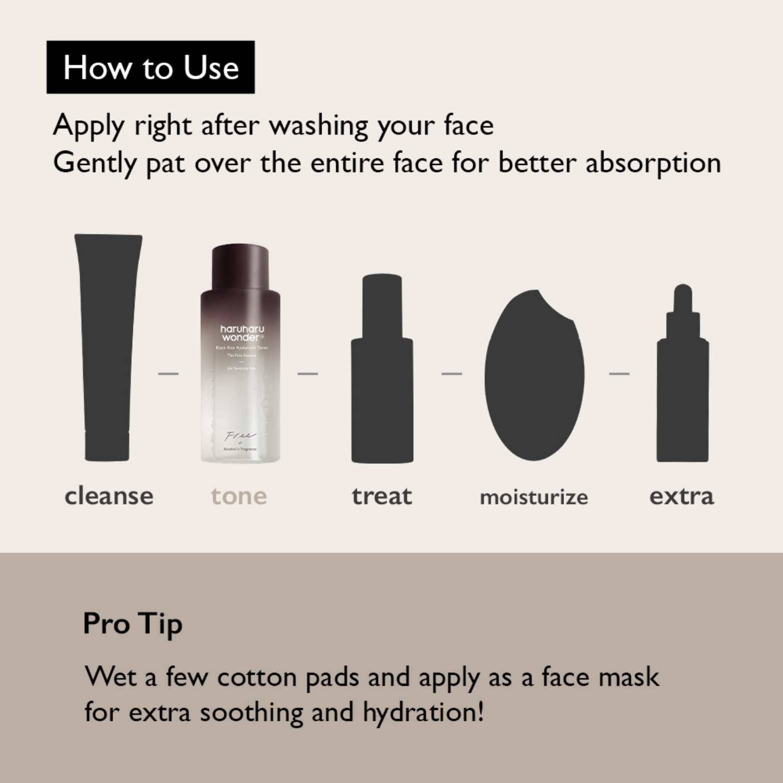 Black Rice Hyaluronic Toner for Sensitive Skin - Free of Alcohol Fragrance-HARUHARU WONDER-HBYTALA