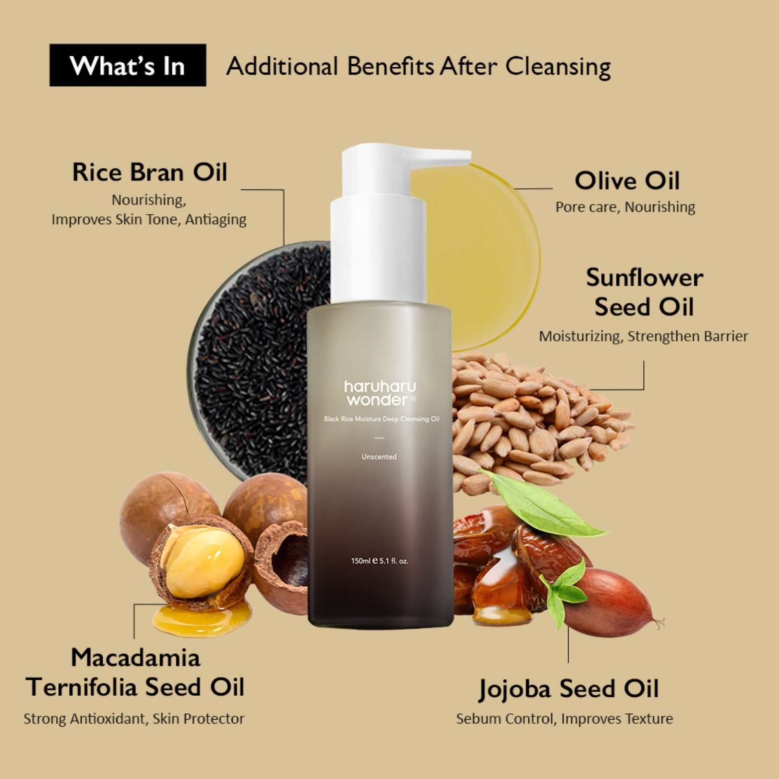 Black Rice Moisture Deep Cleansing Oil-HARUHARU WONDER-HBYTALA
