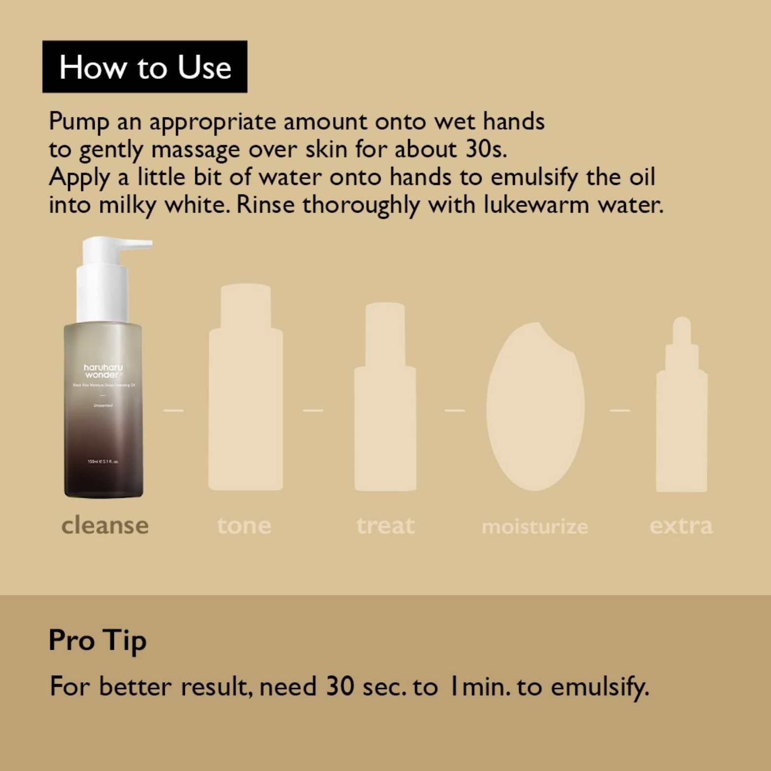 Black Rice Moisture Deep Cleansing Oil-HARUHARU WONDER-HBYTALA