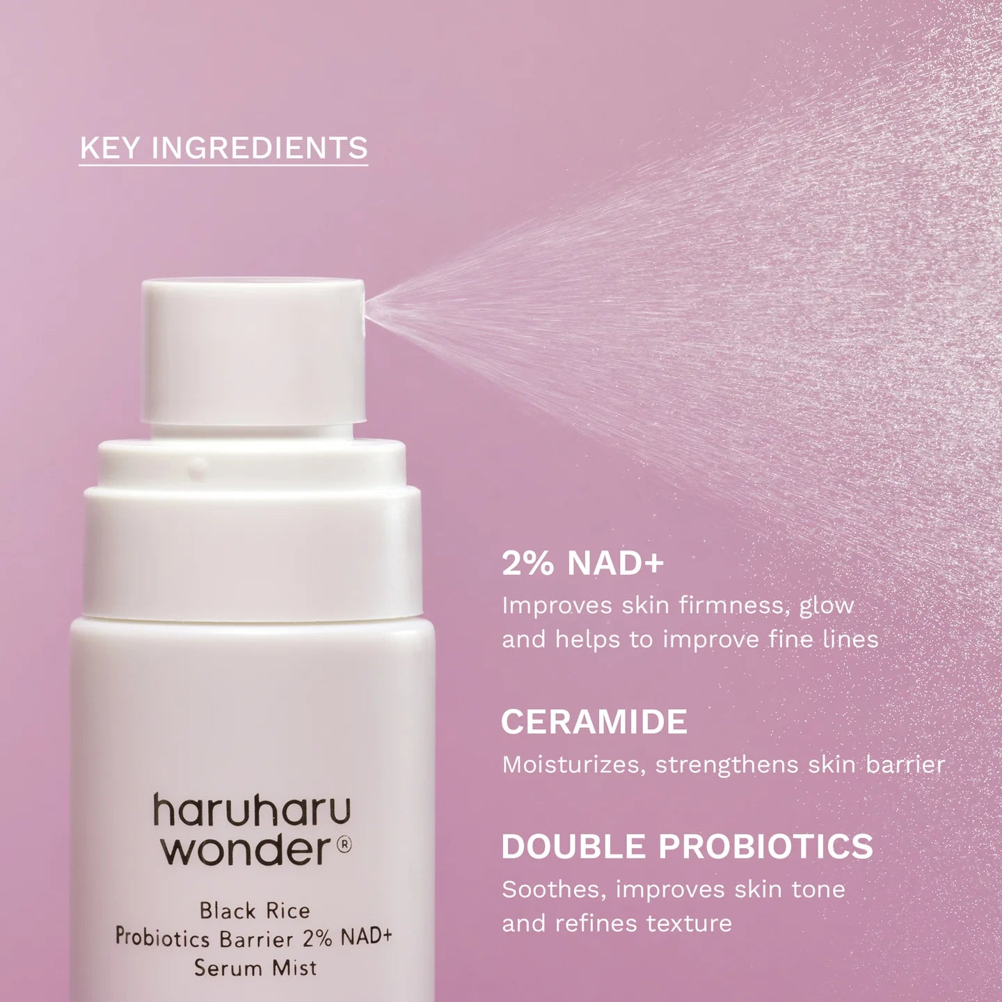 Black Rice Probiotics Barrier 2% NAD+ Serum Mist-HARUHARU WONDER-HBYTALA