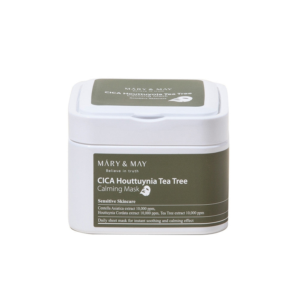 CICA Houttuynia Tea Tree Calming Mask-MARY&MAY-HBYTALA