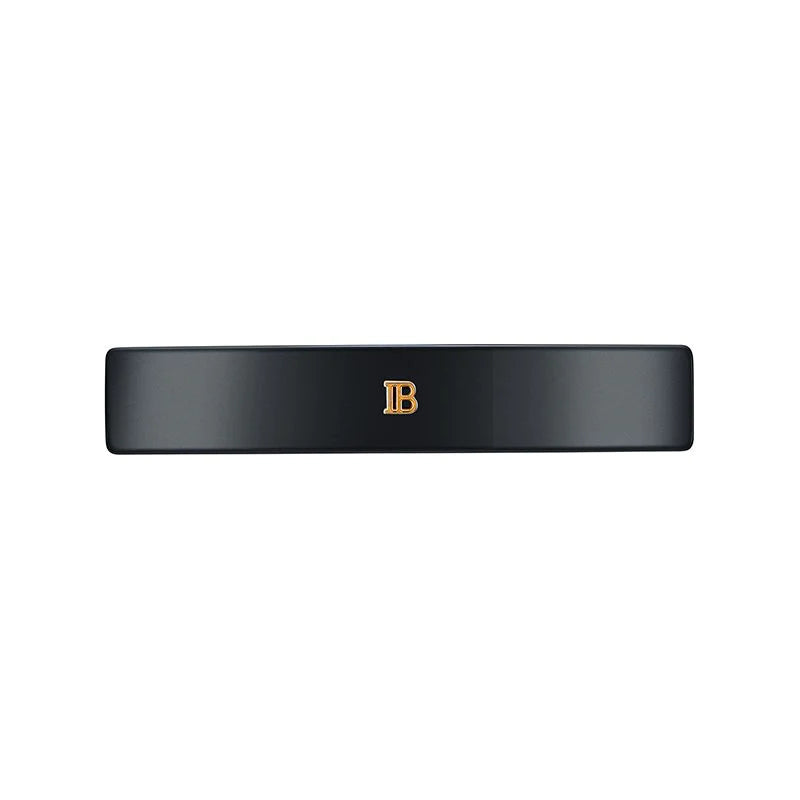 Cellulose Acetate Barrette pour Cheveux Medium Black-BALMAIN-HBYTALA