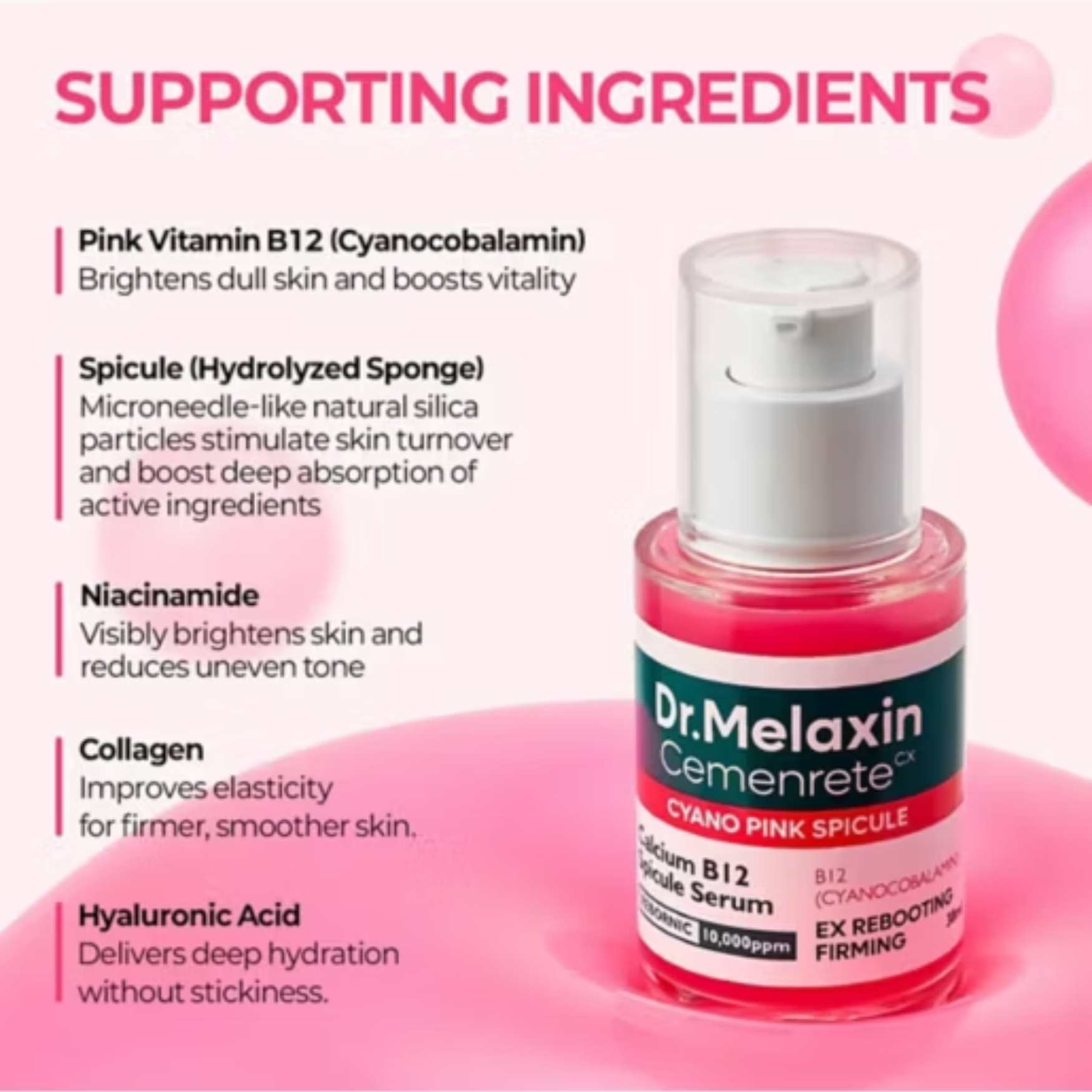 Cemenrete Cyano Pink Spicule Serum-DR.MELAXIN-HBYTALA