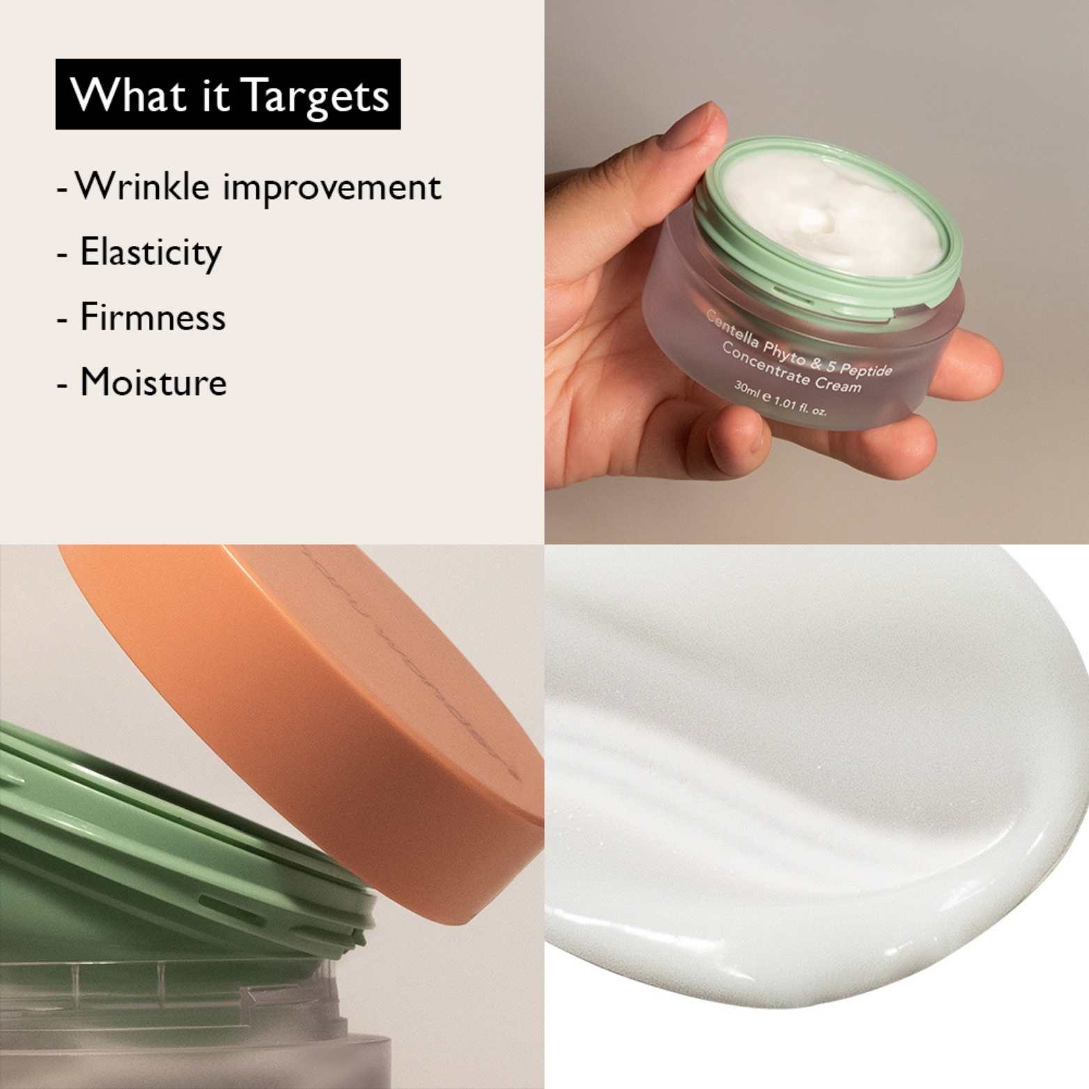 Centella Phyto & 5 Peptide Concentrate Cream-HARUHARU WONDER-HBYTALA