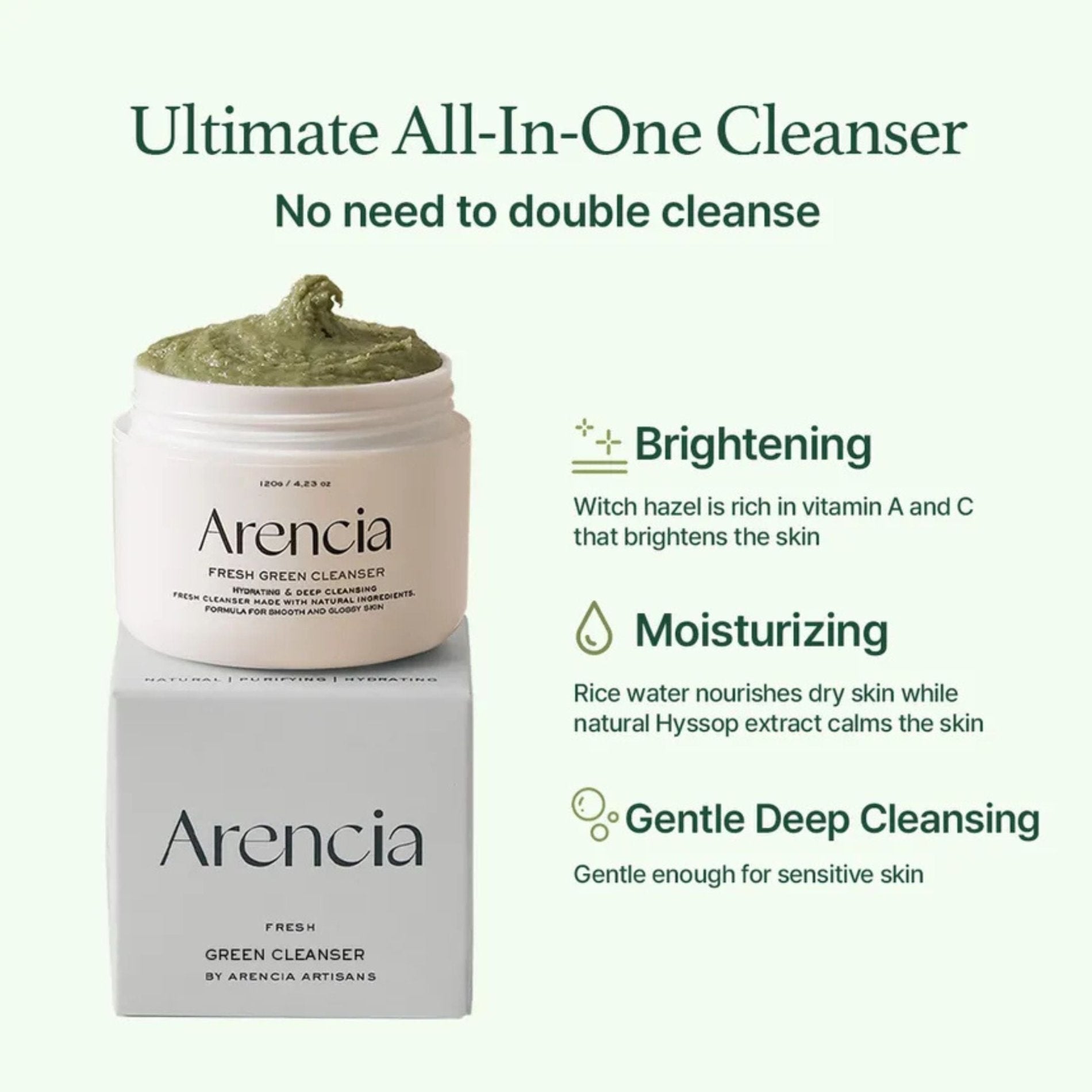 Fresh Green Cleanser -Arencia-HBYTALA