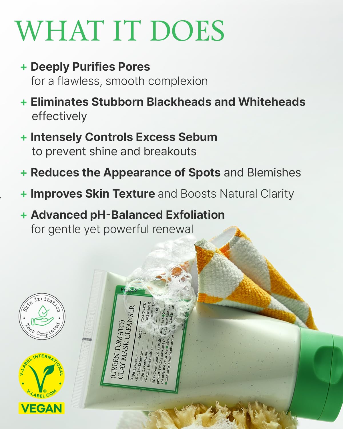 Green Tomato Clay Mask Cleanser-FULLY-HBYTALA