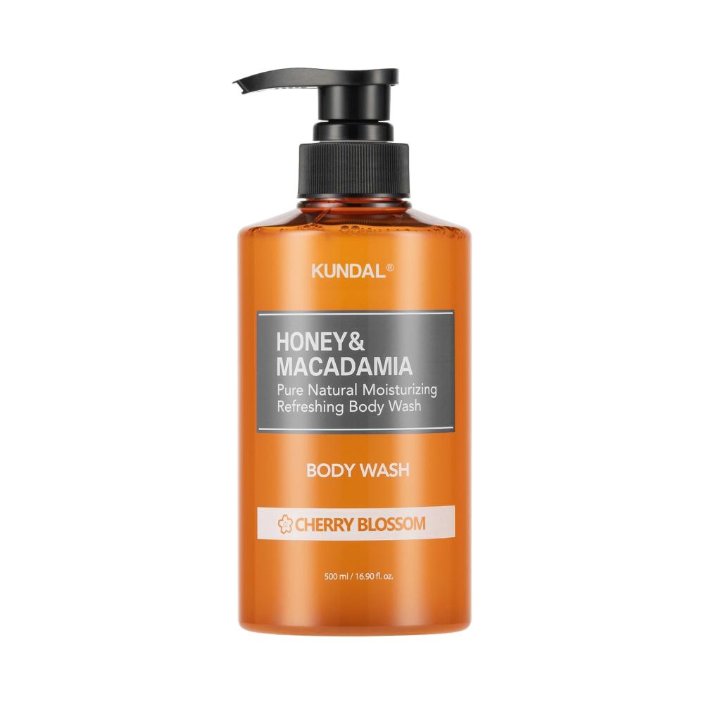 HONEY & MACADAMIA PURE BODY WASH 500ML - 4 SCENTS-KUNDAL-HBYTALA