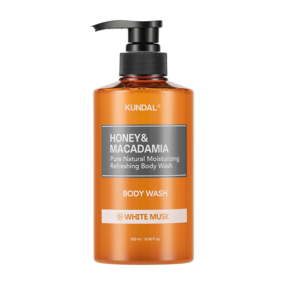 HONEY & MACADAMIA PURE BODY WASH 500ML - 4 SCENTS-KUNDAL-HBYTALA
