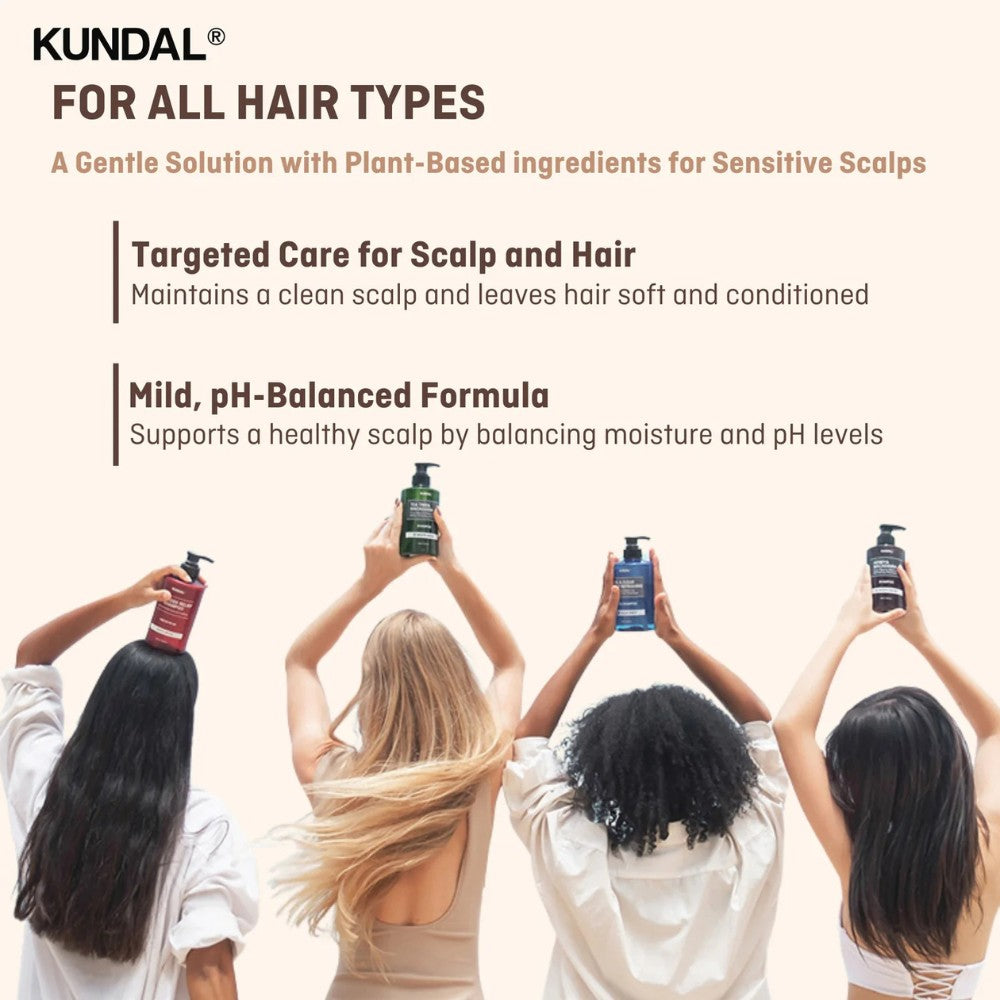 Honey & Macadamia Pure Natural Shampoo 500ml + Protein Premium Treatment 500ml SET-KUNDAL-HBYTALA