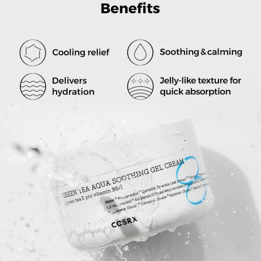 Hydrium Green Tea Aqua Soothing Gel Cream-COSRX-HBYTALA