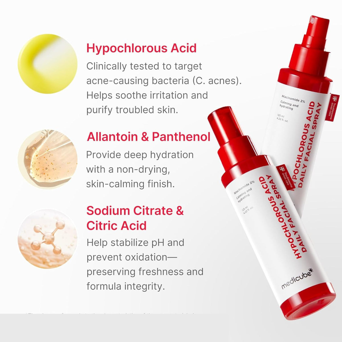 Hypochlorous Acid Daily Facial Spray 125 ML-MEDICUBE-HBYTALA