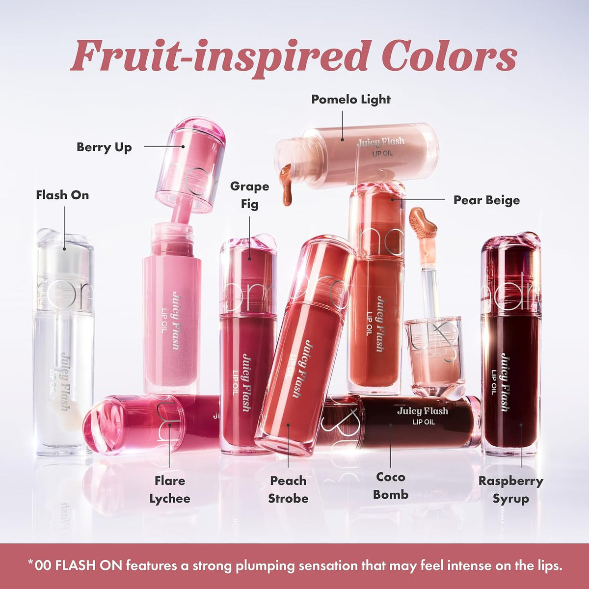 JUICY FLASH LIP OIL (9 SHADES)-ROM&ND-HBYTALA
