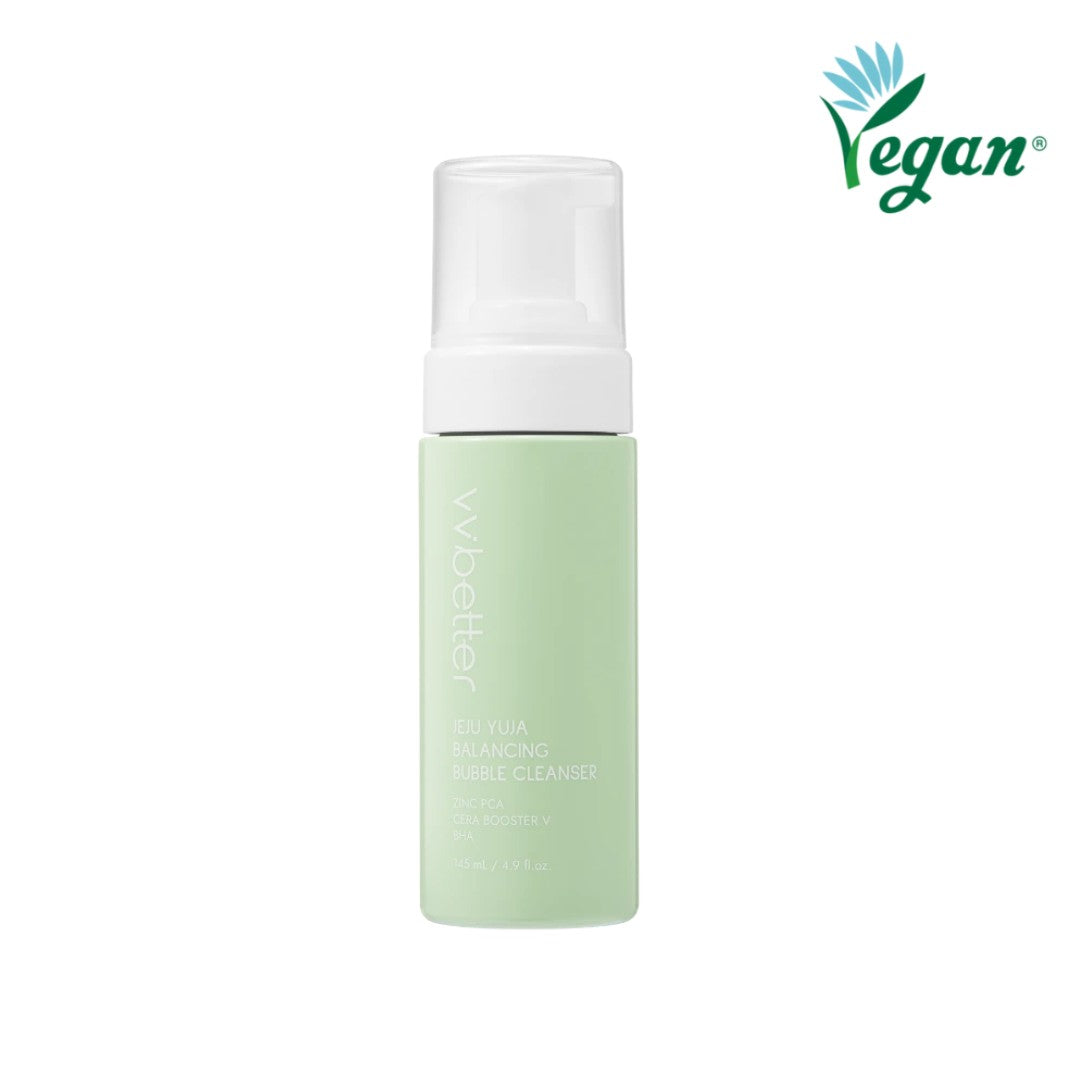 Jeju Yuja Balancing Bubble Cleanser 145 ml-VVBETTER-HBYTALA