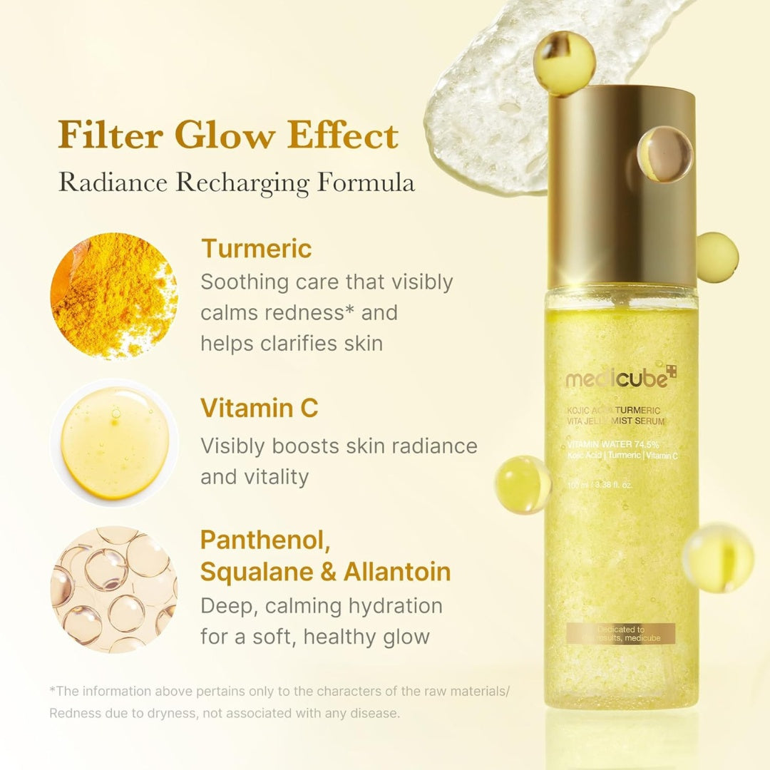 Kojic Acid Turmeric Vita Jelly Mist Serum-MEDICUBE-HBYTALA