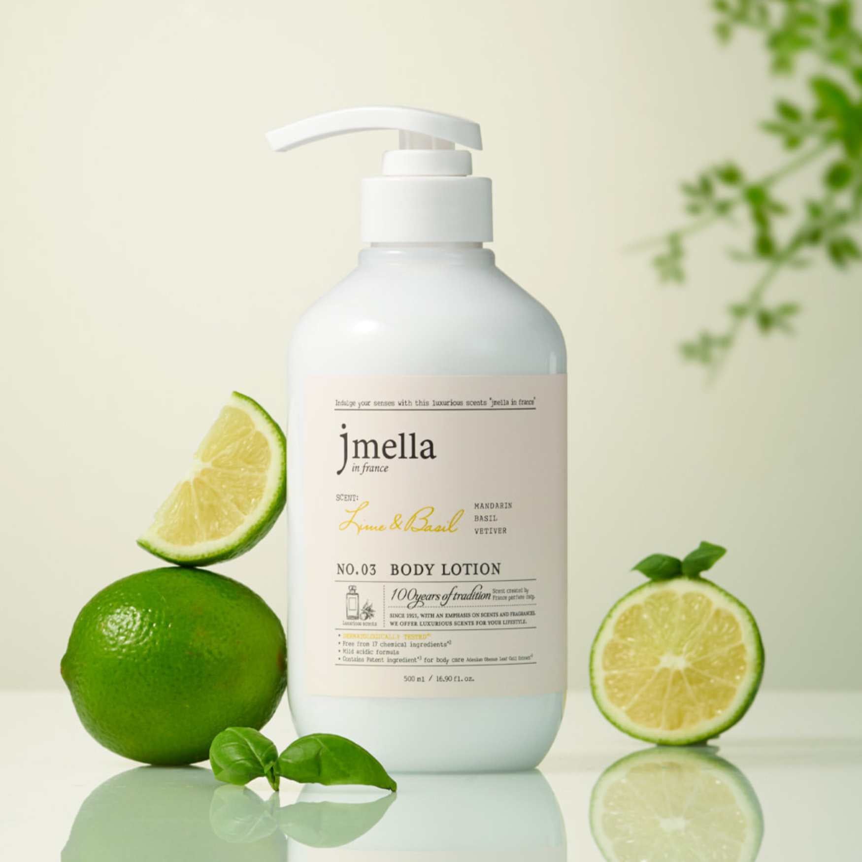 LIME & BASIL BODY LOTION 500 ML-JMELLA-HBYTALA