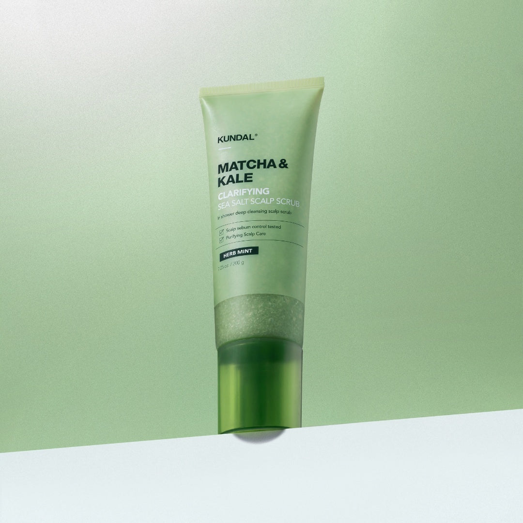 Matcha & Kale Clarifying Sea Salt Scalp Scaler-KUNDAL-HBYTALA