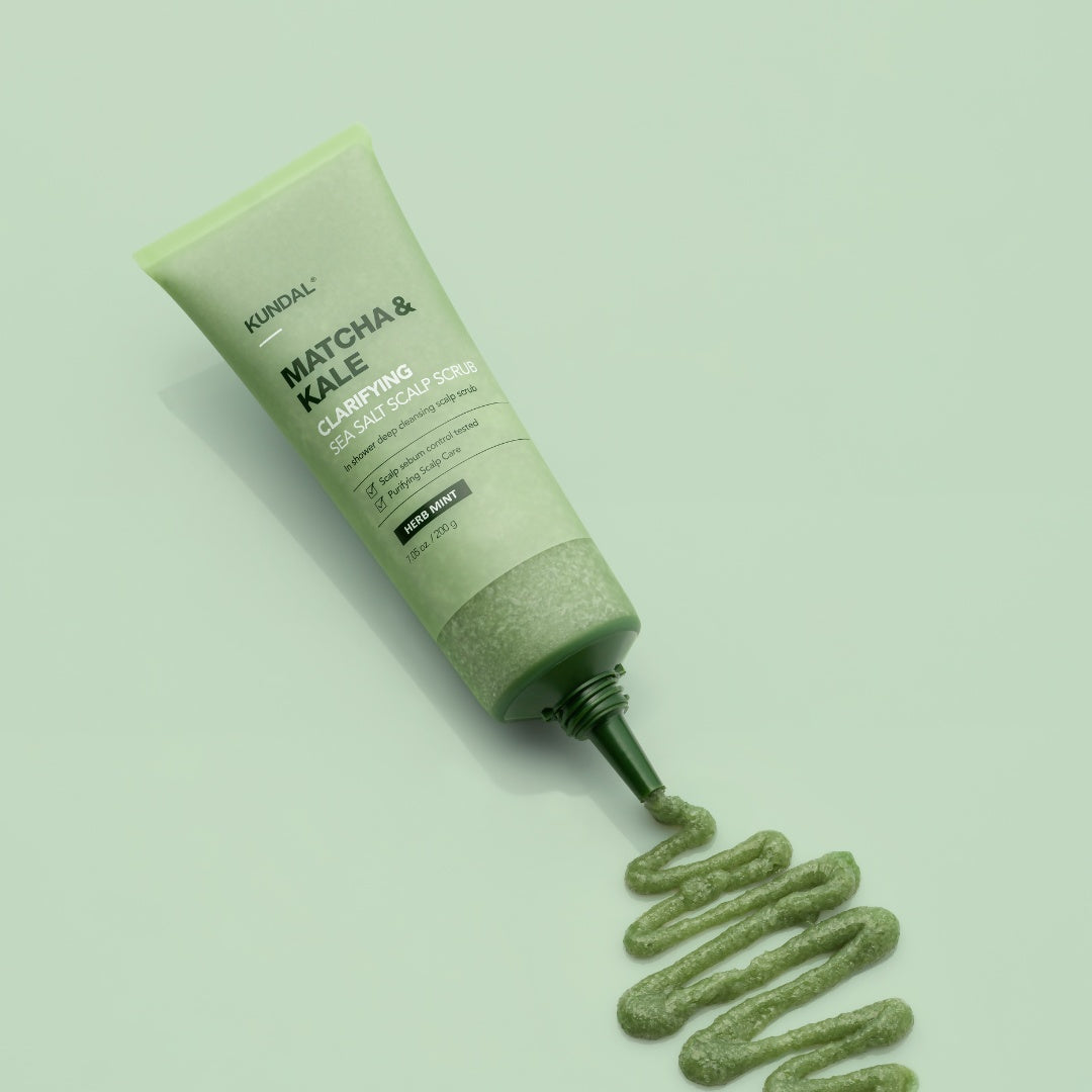 Matcha & Kale Clarifying Sea Salt Scalp Scaler-KUNDAL-HBYTALA