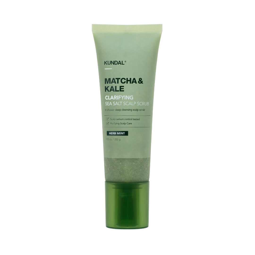 Matcha & Kale Clarifying Sea Salt Scalp Scaler-KUNDAL-HBYTALA