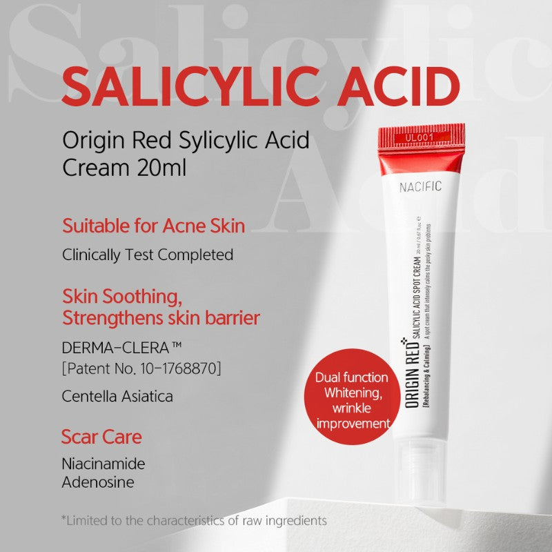 Origin Red Salicylic Acid Spot Cream-NACIFIC-HBYTALA