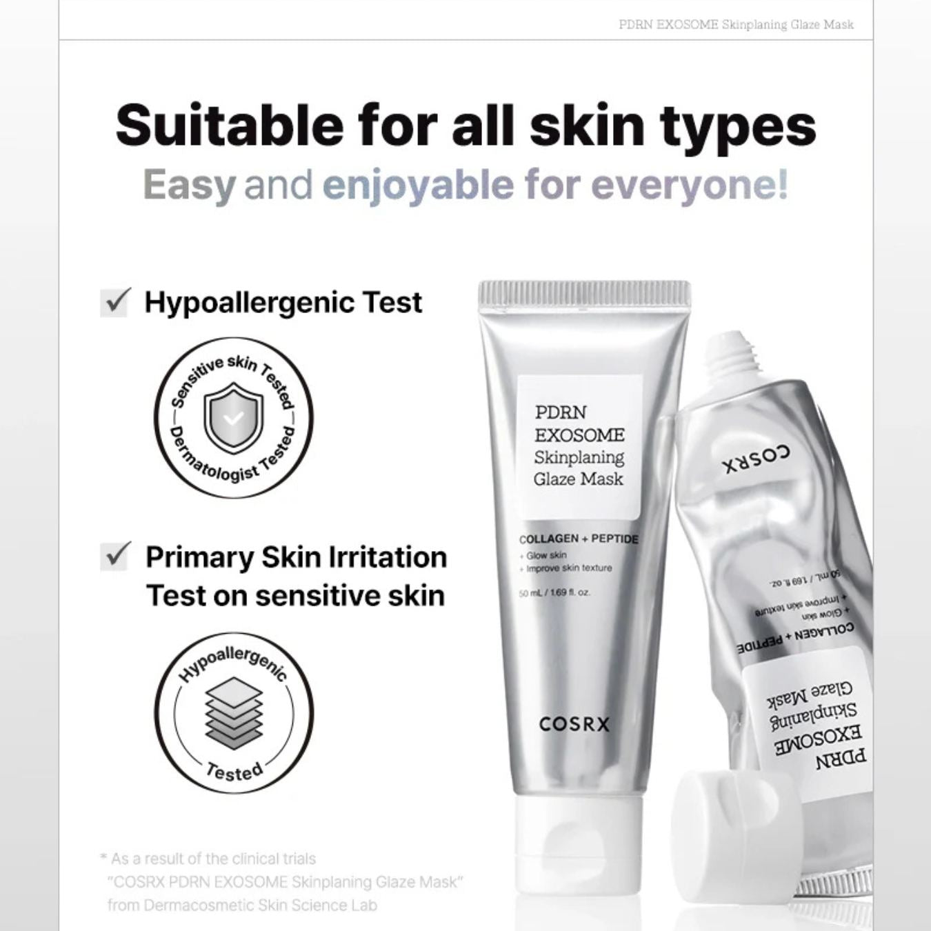 PDRN EXOSOME Skinplaning Glaze Mask-COSRX-HBYTALA