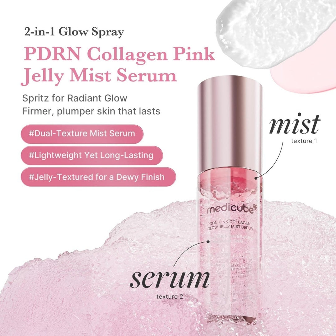 PDRN Pink Collagen Glow Jelly Mist Serum-MEDICUBE-HBYTALA
