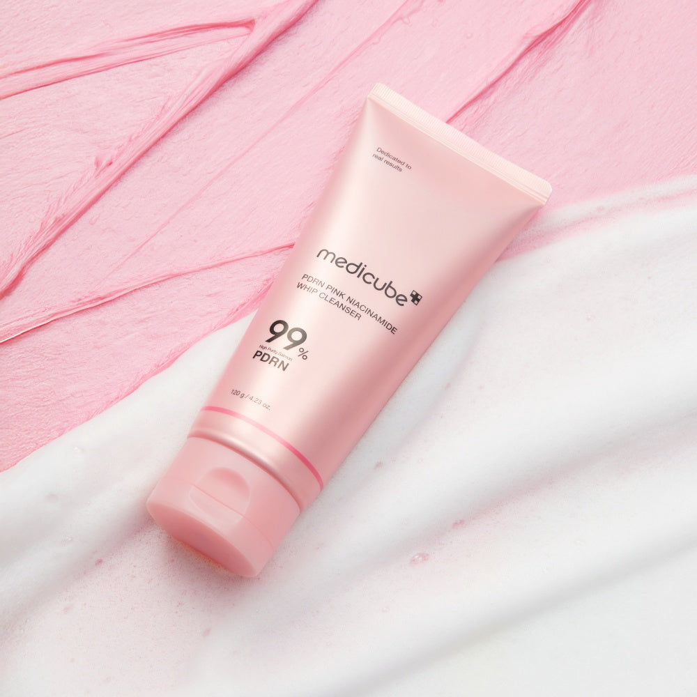 PDRN Pink Niacinamide Whip Cleanser 120G-MEDICUBE-HBYTALA