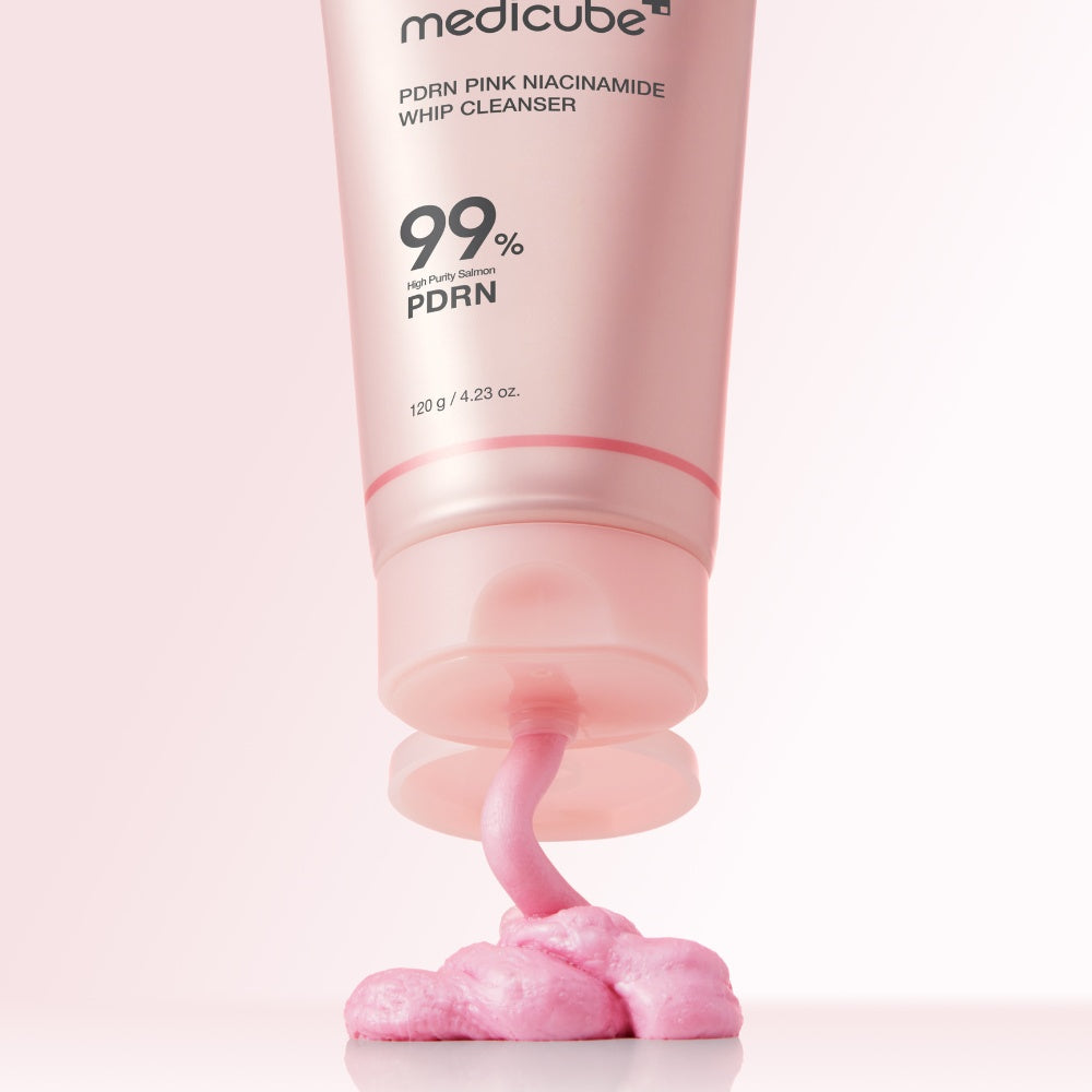 PDRN Pink Niacinamide Whip Cleanser 120G-MEDICUBE-HBYTALA