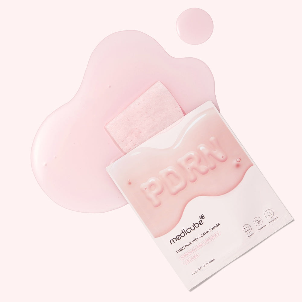 PDRN Pink Vita Coating Mask (10EA)-MEDICUBE-HBYTALA