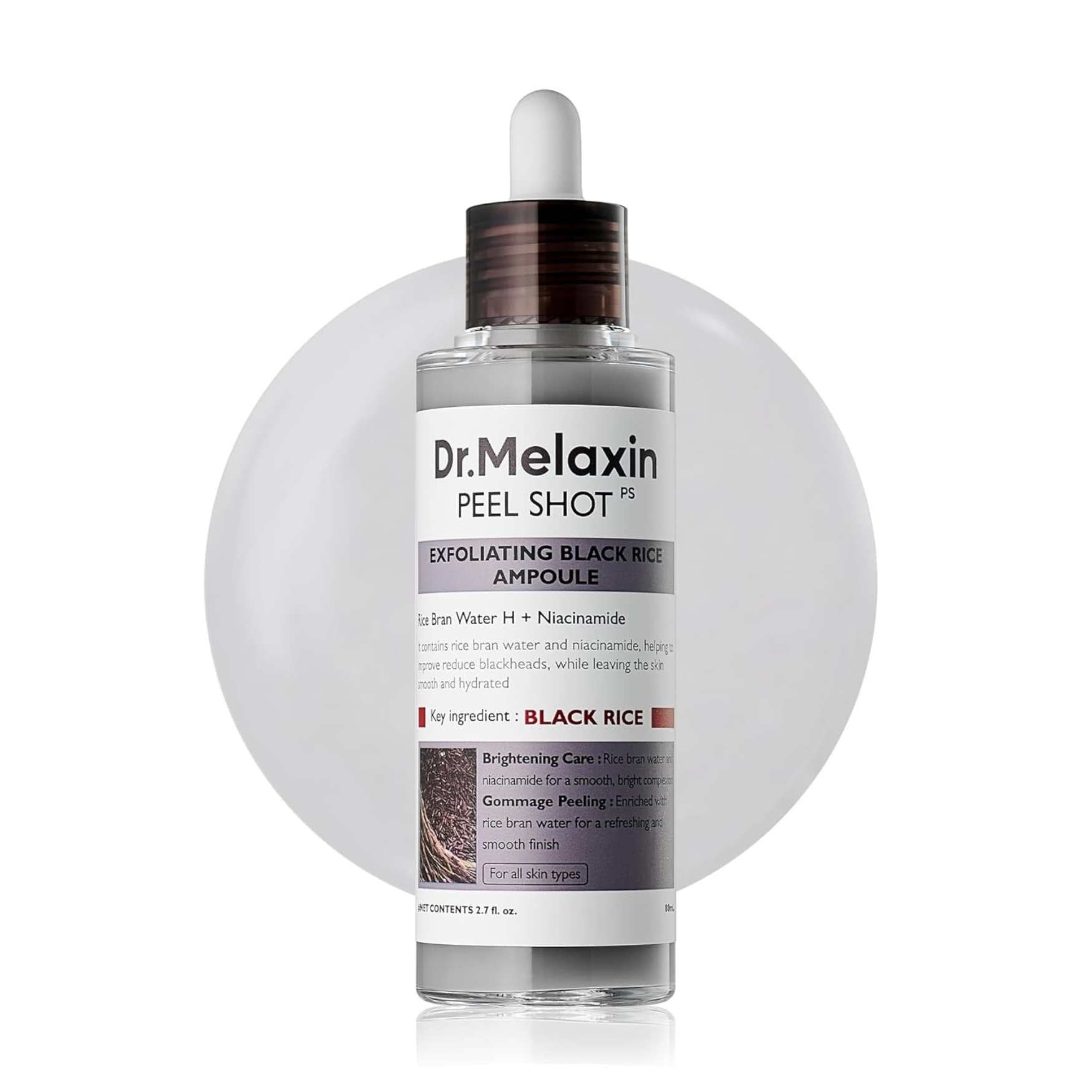 Peel Shot Exfoliating Black Rice Ampoule-DR.MELAXIN-HBYTALA