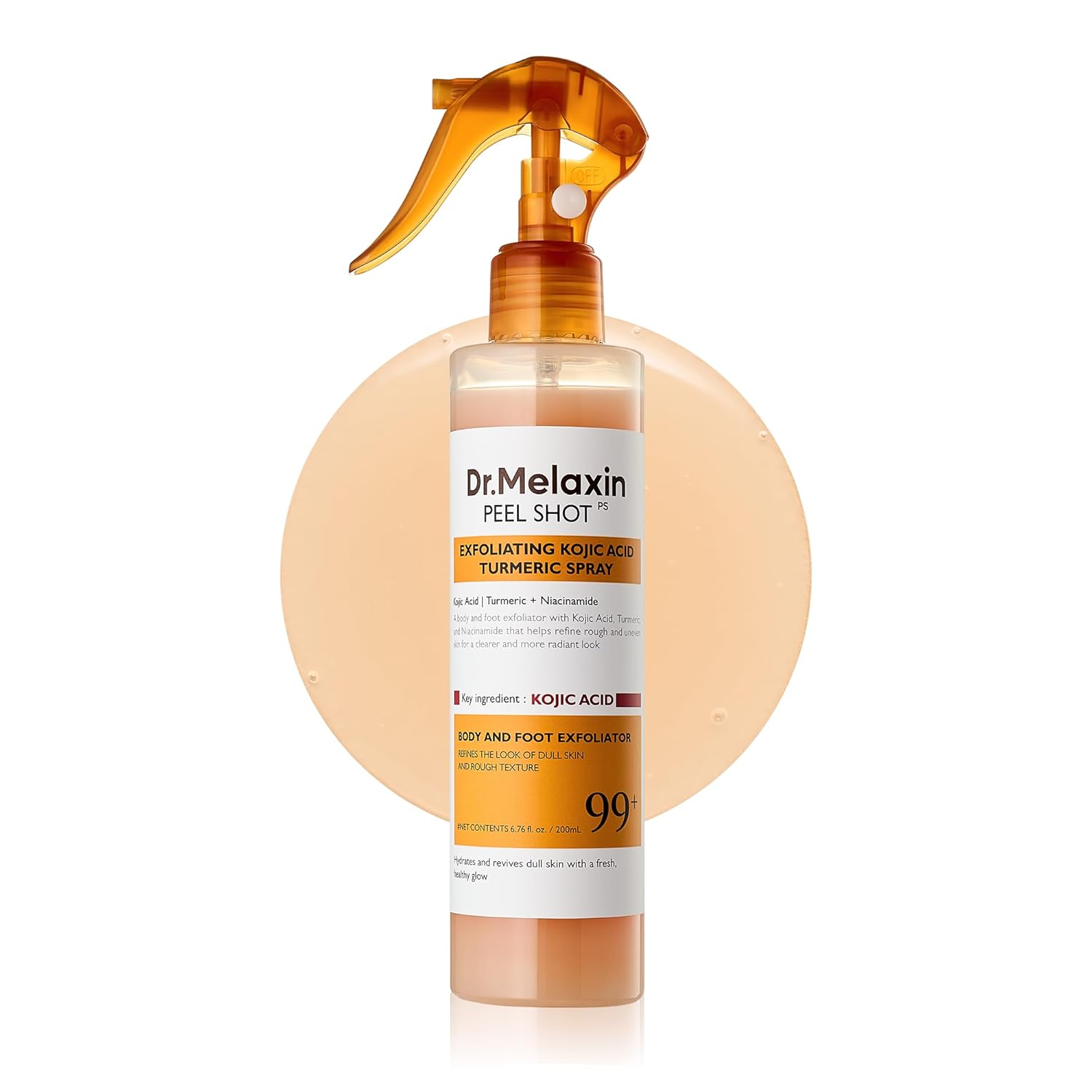 Peel Shot exfoliating kojic acid turmeric Spray 200 ml-DR.MELAXIN-HBYTALA