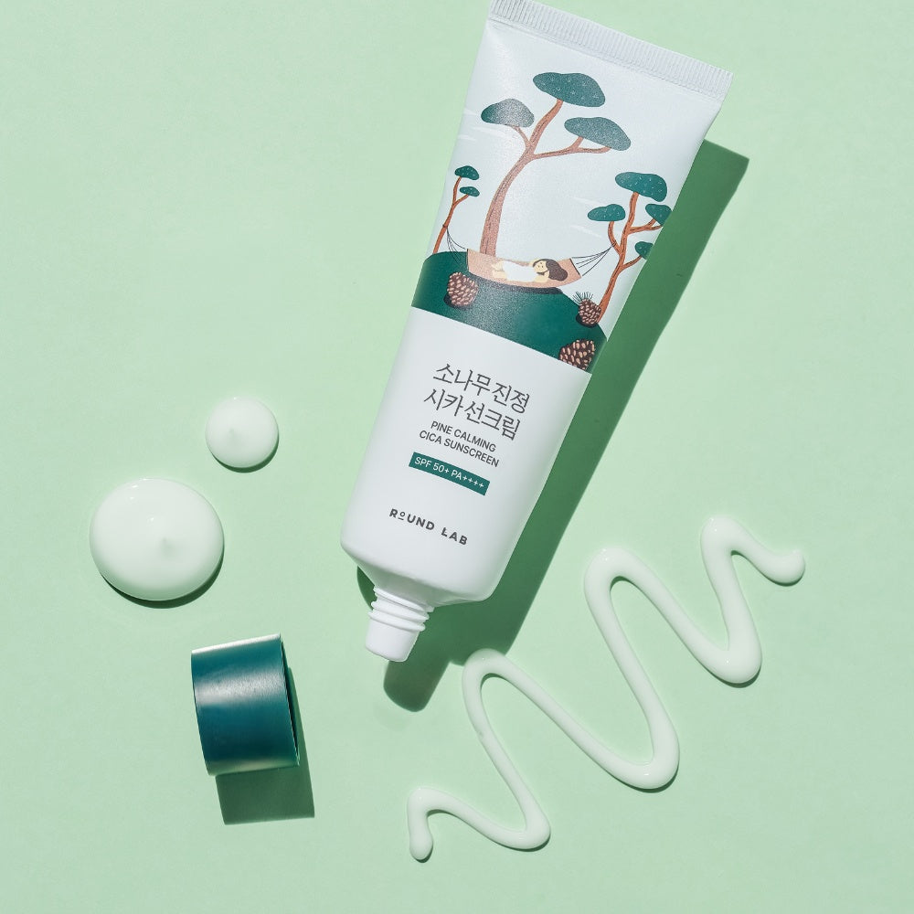 Pine Calming Cica Sunscreen-ROUND LAB-HBYTALA