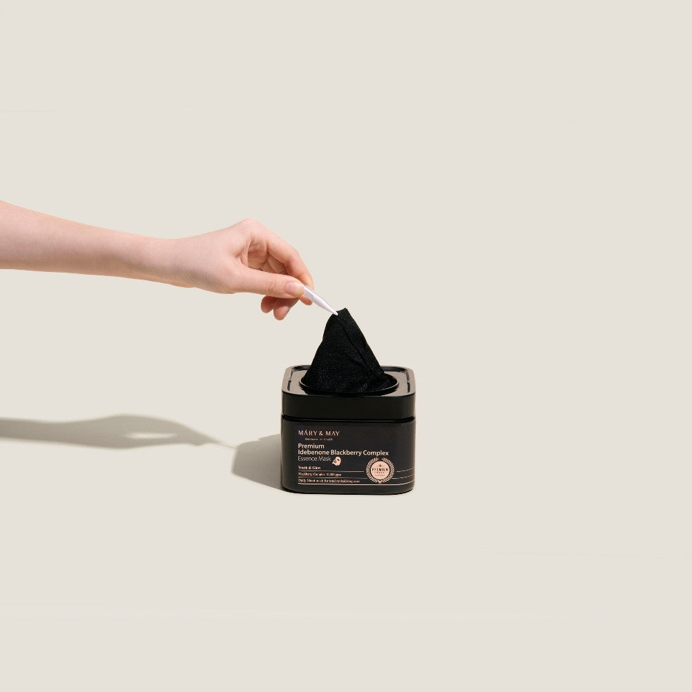 Premium Idebenon Blackberry Complex Essence Mask 20EA/250g-MARY&MAY-HBYTALA