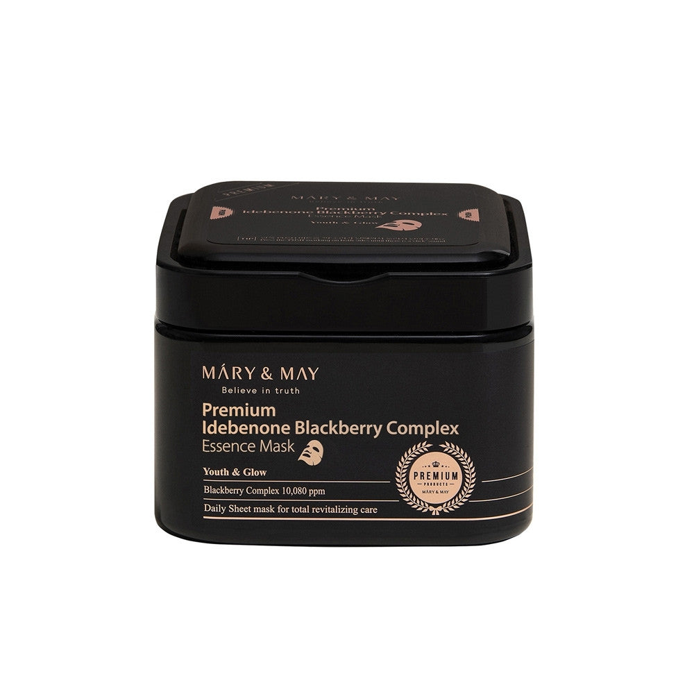 Premium Idebenon Blackberry Complex Essence Mask 20EA/250g-MARY&MAY-HBYTALA