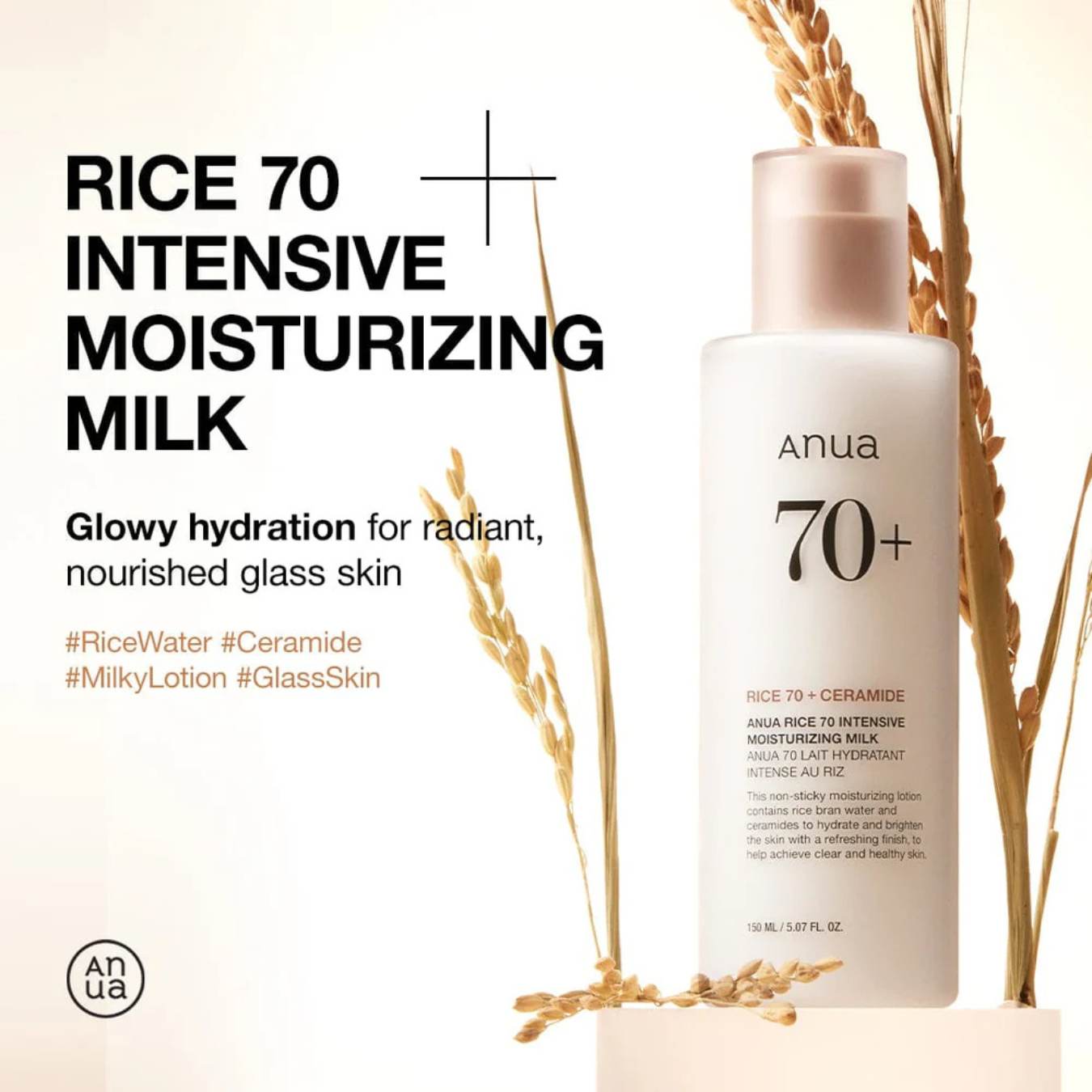 Rice 70 Intensive Moisturizing Milk-ANUA-HBYTALA