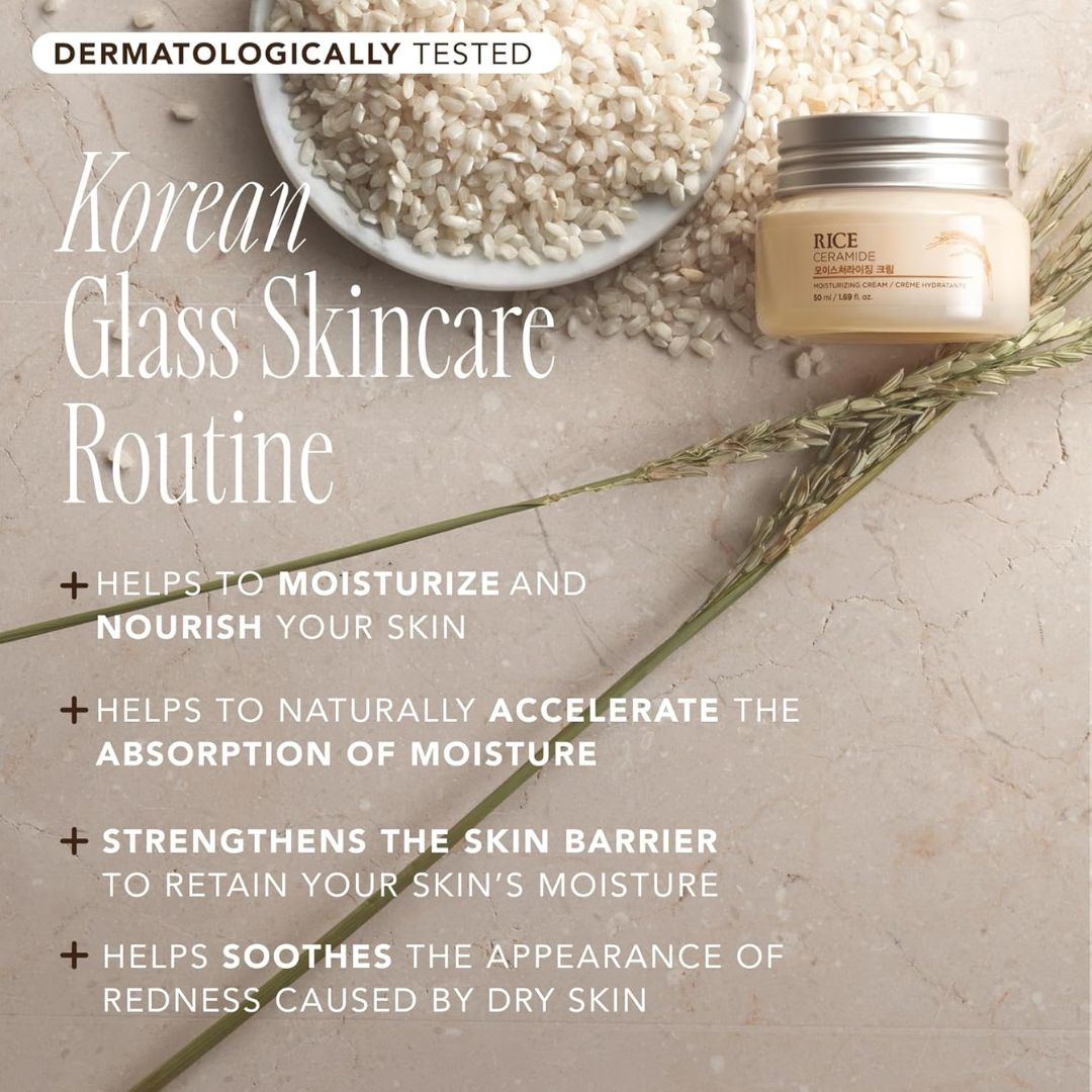 Rice Ceramide Moisturizing Cream-The Face Shop-HBYTALA
