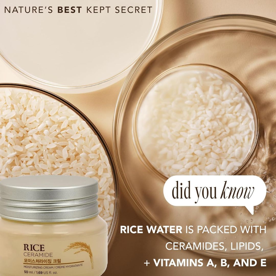 Rice Ceramide Moisturizing Cream-The Face Shop-HBYTALA
