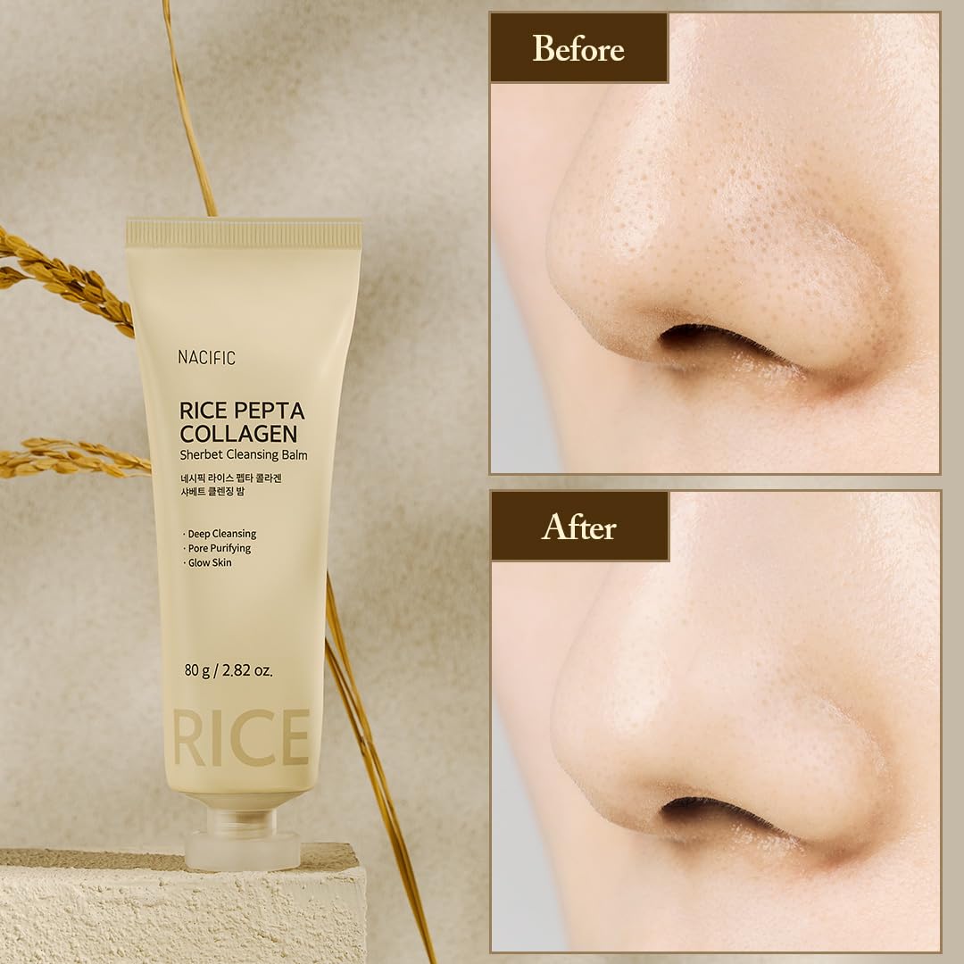 Rice Pepta Collagen Sherbet Cleansing Balm-NACIFIC-HBYTALA