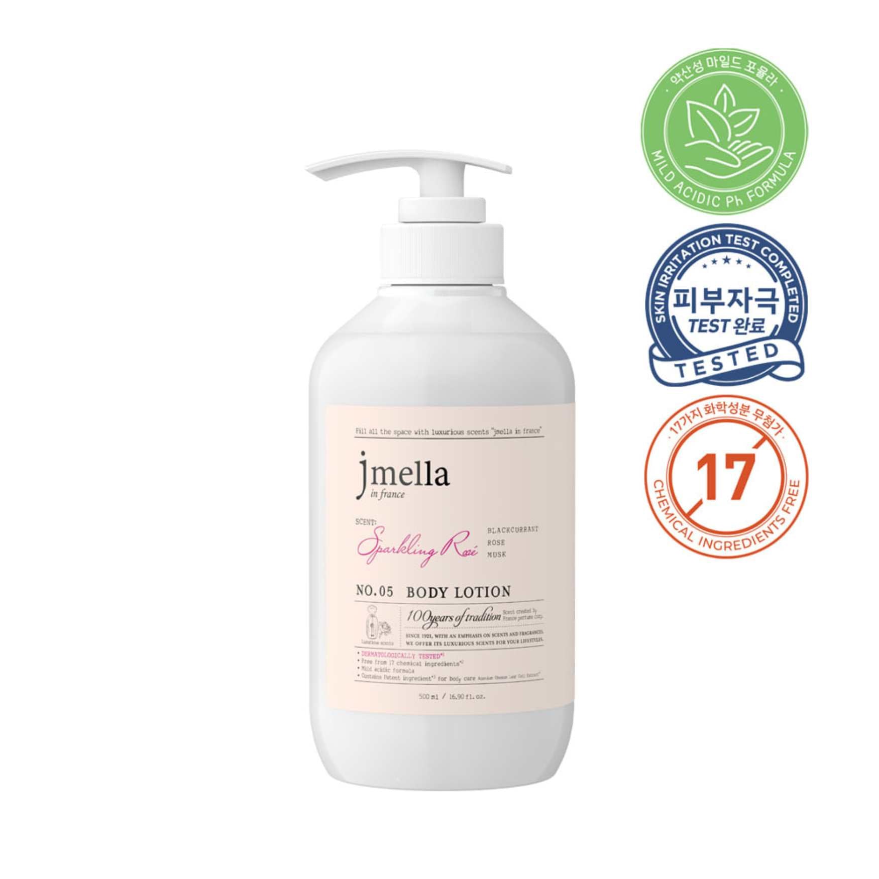 SPARKLING ROSE BODY LOTION 500 ML-JMELLA-HBYTALA