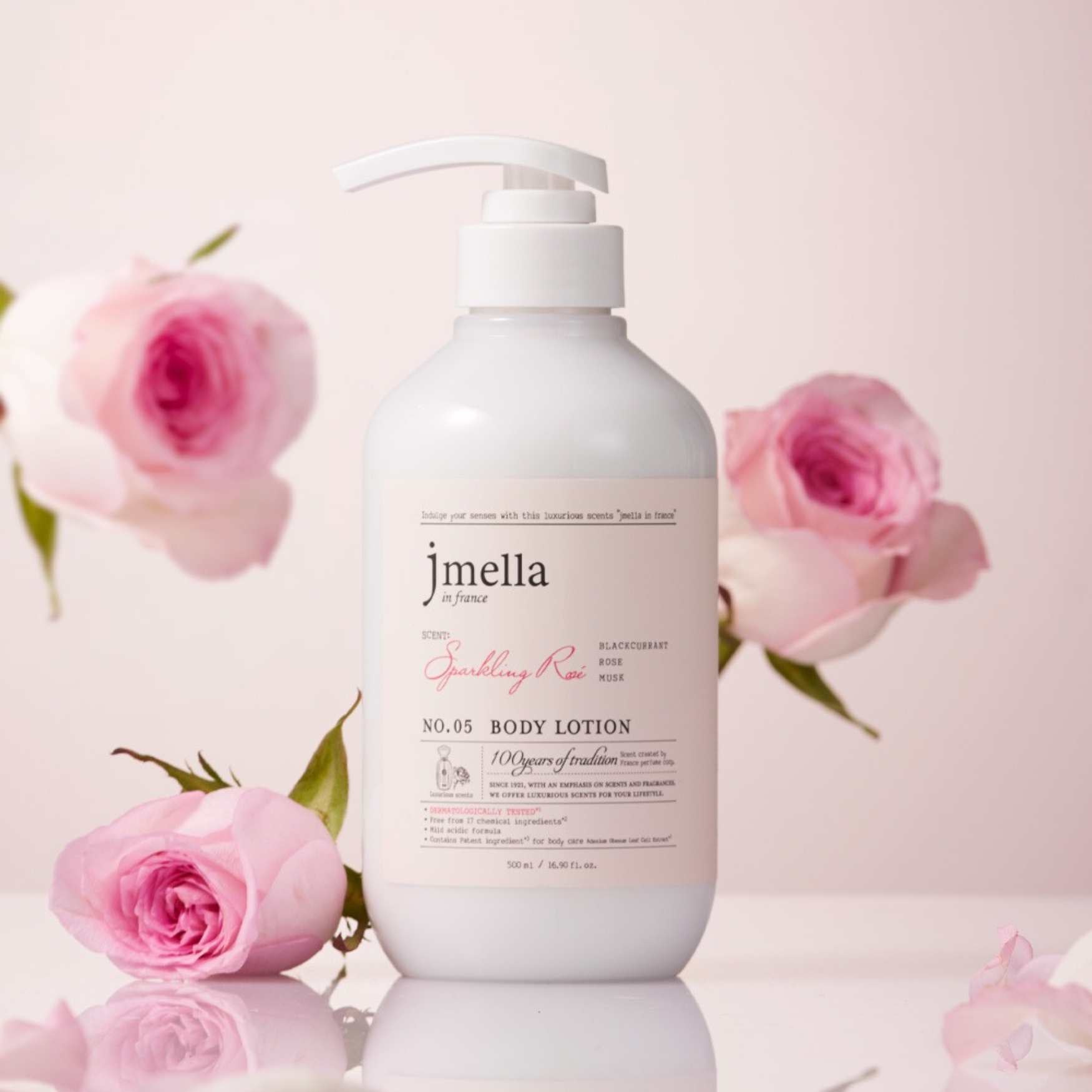 SPARKLING ROSE BODY LOTION 500 ML-JMELLA-HBYTALA