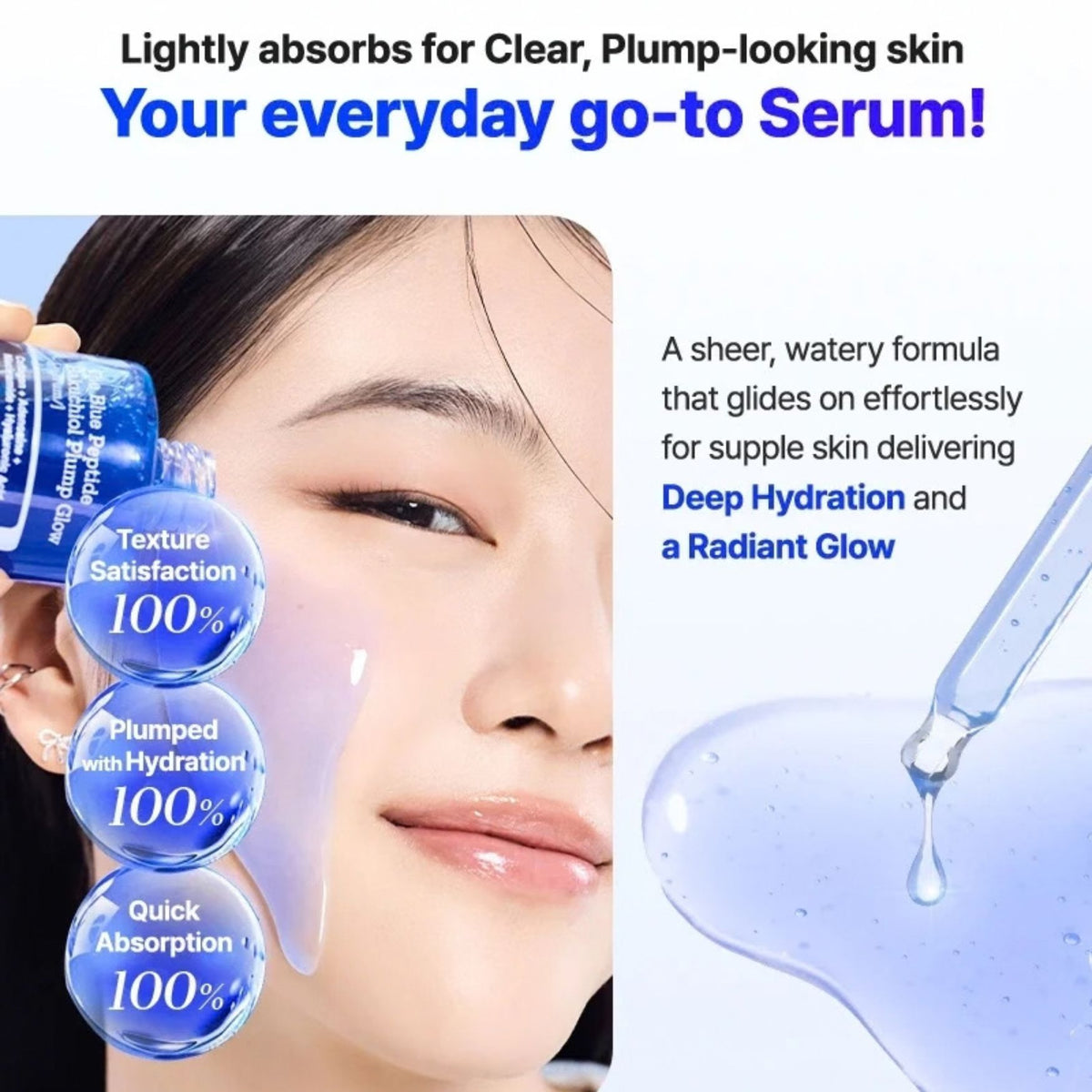 The Blue Peptide Bakuchiol Plump Glow Serum 50mL-COSRX-HBYTALA