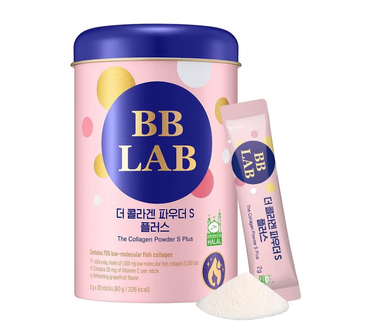 The Collagen Powder S Plus 2g*30 sticks - Halal-BB LAB-HBYTALA