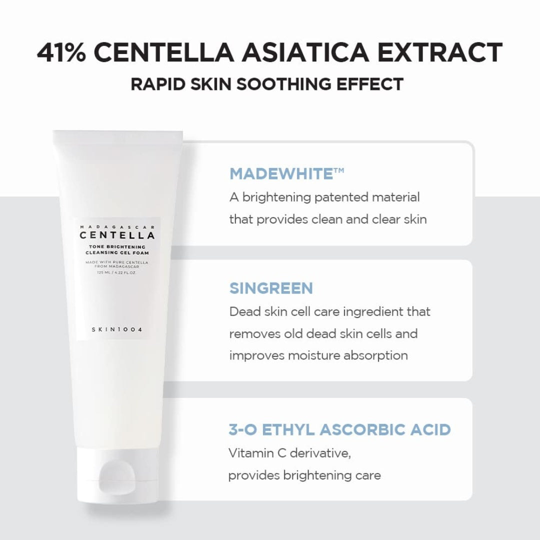 TONE BRIGHTENING CLEANSING GEL FOAM-SKIN1004-HBYTALA