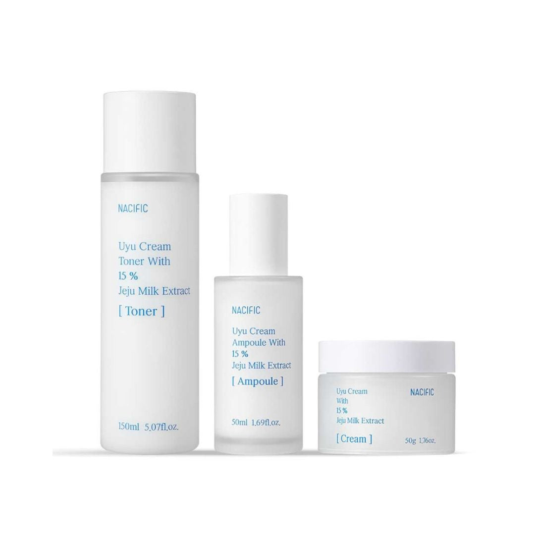 UYU Cream Triple Set-NACIFIC-HBYTALA