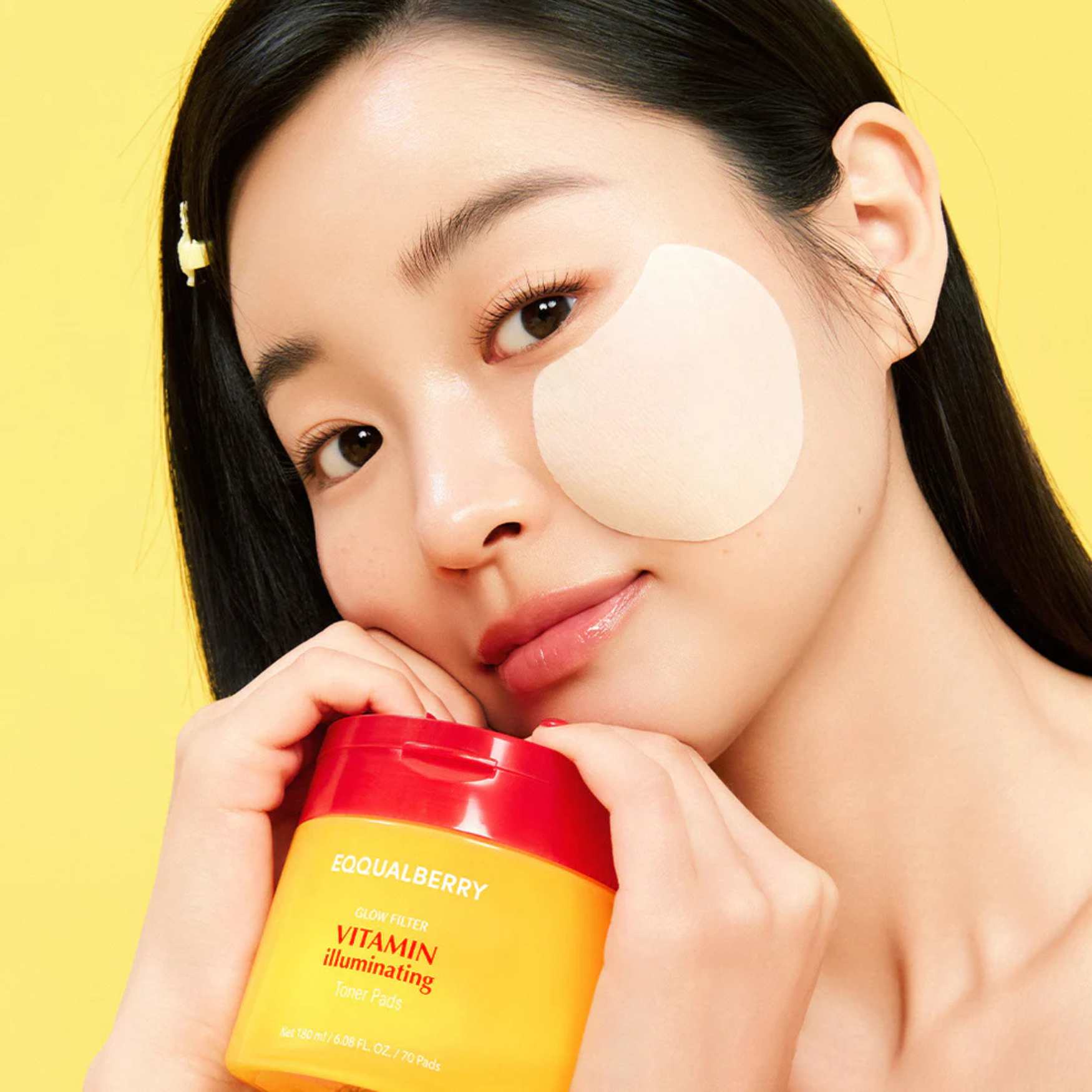 VITAMIN ILLUMINATING TONER PADS 180 ML / 70 PADS-EQQUALBERRY-HBYTALA