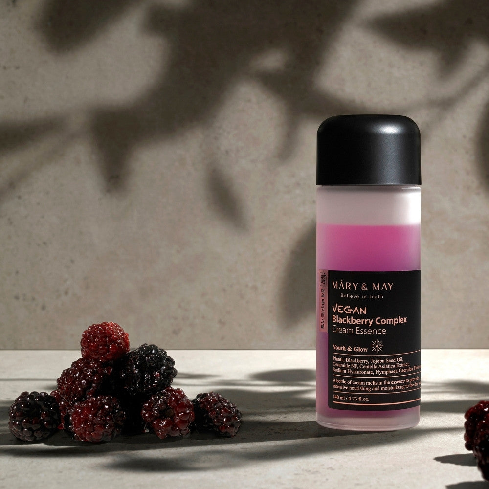 Vegan Blackberry Complex Cream Essence 140ml-MARY&MAY-HBYTALA